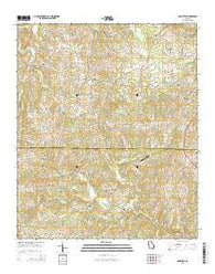 Roopville Georgia Current topographic map, 1:24000 scale, 7.5 X 7.5 Minute, Year 2014