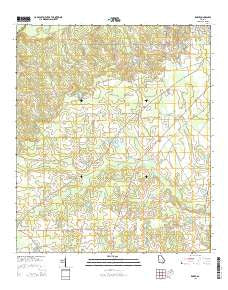 Roper Georgia Current topographic map, 1:24000 scale, 7.5 X 7.5 Minute, Year 2014