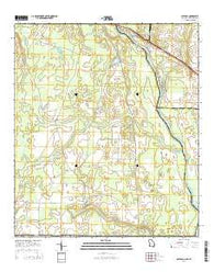 Saffold Georgia Current topographic map, 1:24000 scale, 7.5 X 7.5 Minute, Year 2014