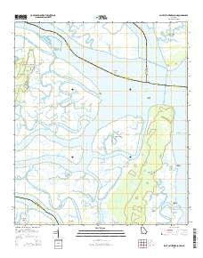 Saint Catherines Sound Georgia Current topographic map, 1:24000 scale, 7.5 X 7.5 Minute, Year 2014