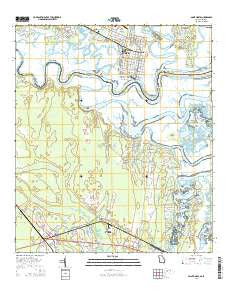 Saint Marys Georgia Current topographic map, 1:24000 scale, 7.5 X 7.5 Minute, Year 2014