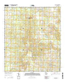 Sale City Georgia Current topographic map, 1:24000 scale, 7.5 X 7.5 Minute, Year 2014