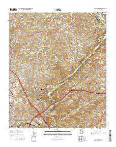 Sandy Springs Georgia Current topographic map, 1:24000 scale, 7.5 X 7.5 Minute, Year 2014