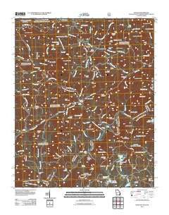 Satolah Georgia Historical topographic map, 1:24000 scale, 7.5 X 7.5 Minute, Year 2011