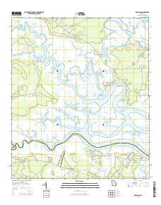 Seabrook Georgia Current topographic map, 1:24000 scale, 7.5 X 7.5 Minute, Year 2014