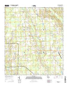 Sessoms Georgia Current topographic map, 1:24000 scale, 7.5 X 7.5 Minute, Year 2014