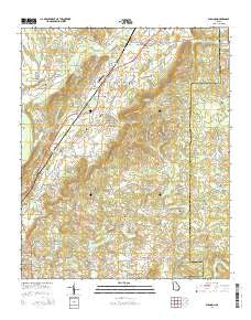 Shannon Georgia Current topographic map, 1:24000 scale, 7.5 X 7.5 Minute, Year 2014