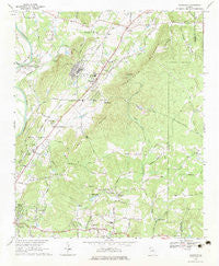 Shannon Georgia Historical topographic map, 1:24000 scale, 7.5 X 7.5 Minute, Year 1968