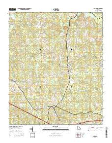 Sharon Georgia Current topographic map, 1:24000 scale, 7.5 X 7.5 Minute, Year 2014