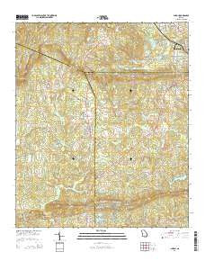 Shiloh Georgia Current topographic map, 1:24000 scale, 7.5 X 7.5 Minute, Year 2014