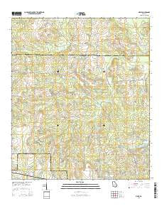 Sibbie Georgia Current topographic map, 1:24000 scale, 7.5 X 7.5 Minute, Year 2014
