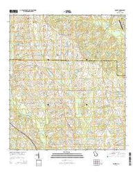 Sigsbee Georgia Current topographic map, 1:24000 scale, 7.5 X 7.5 Minute, Year 2014