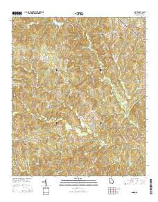 Smarr Georgia Current topographic map, 1:24000 scale, 7.5 X 7.5 Minute, Year 2014
