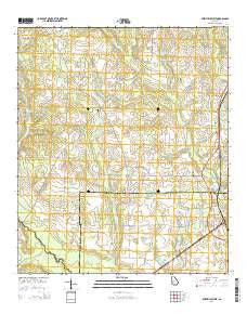 Smithville West Georgia Current topographic map, 1:24000 scale, 7.5 X 7.5 Minute, Year 2014