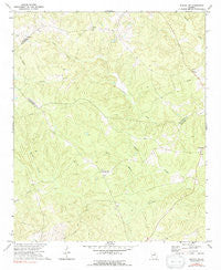 Sparta NW Georgia Historical topographic map, 1:24000 scale, 7.5 X 7.5 Minute, Year 1972