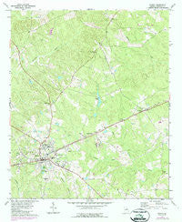 Sparta Georgia Historical topographic map, 1:24000 scale, 7.5 X 7.5 Minute, Year 1972