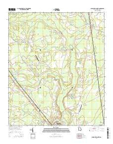 Springfield North Georgia Current topographic map, 1:24000 scale, 7.5 X 7.5 Minute, Year 2014