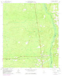 St George Georgia Historical topographic map, 1:24000 scale, 7.5 X 7.5 Minute, Year 1966