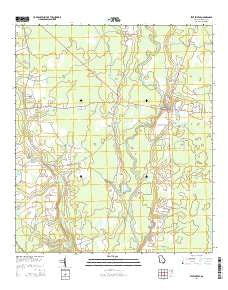Statenville Georgia Current topographic map, 1:24000 scale, 7.5 X 7.5 Minute, Year 2014