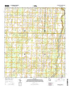 Steadhams Store Georgia Current topographic map, 1:24000 scale, 7.5 X 7.5 Minute, Year 2014