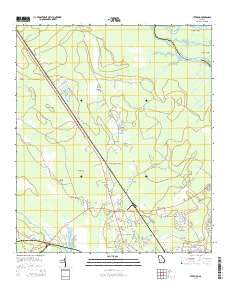 Sterling Georgia Current topographic map, 1:24000 scale, 7.5 X 7.5 Minute, Year 2014
