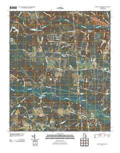 Storys Millpond Georgia Historical topographic map, 1:24000 scale, 7.5 X 7.5 Minute, Year 2011