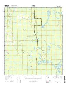 Strange Island Georgia Current topographic map, 1:24000 scale, 7.5 X 7.5 Minute, Year 2014