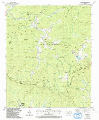 Suches Georgia Historical topographic map, 1:24000 scale, 7.5 X 7.5 Minute, Year 1988
