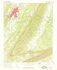 Summerville Georgia Historical topographic map, 1:24000 scale, 7.5 X 7.5 Minute, Year 1967
