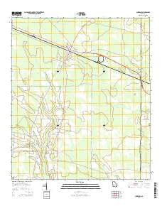 Surrency Georgia Current topographic map, 1:24000 scale, 7.5 X 7.5 Minute, Year 2014