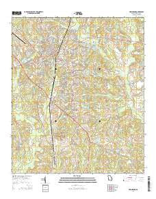 Swainsboro Georgia Current topographic map, 1:24000 scale, 7.5 X 7.5 Minute, Year 2014