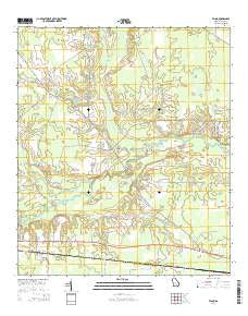 Talmo Georgia Current topographic map, 1:24000 scale, 7.5 X 7.5 Minute, Year 2014