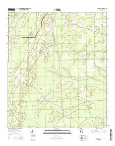 Tarboro Georgia Current topographic map, 1:24000 scale, 7.5 X 7.5 Minute, Year 2014