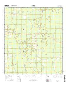 Tarver Georgia Current topographic map, 1:24000 scale, 7.5 X 7.5 Minute, Year 2014