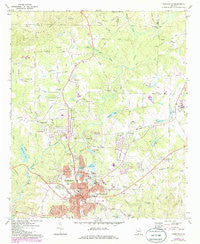 Thomaston Georgia Historical topographic map, 1:24000 scale, 7.5 X 7.5 Minute, Year 1971