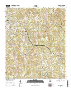 Thomson East Georgia Current topographic map, 1:24000 scale, 7.5 X 7.5 Minute, Year 2014