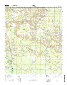 Tison Georgia Current topographic map, 1:24000 scale, 7.5 X 7.5 Minute, Year 2014