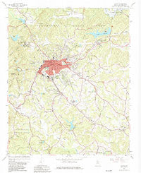 Toccoa Georgia Historical topographic map, 1:24000 scale, 7.5 X 7.5 Minute, Year 1964