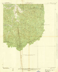 Tray Mountain Georgia Historical topographic map, 1:24000 scale, 7.5 X 7.5 Minute, Year 1938
