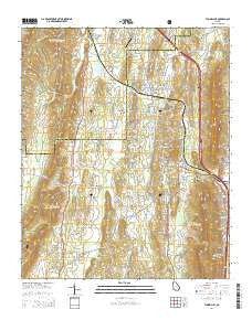 Tunnel Hill Georgia Current topographic map, 1:24000 scale, 7.5 X 7.5 Minute, Year 2014