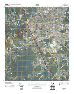 Valdosta Georgia Historical topographic map, 1:24000 scale, 7.5 X 7.5 Minute, Year 2011