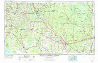Valdosta Georgia Historical topographic map, 1:250000 scale, 1 X 2 Degree, Year 1954