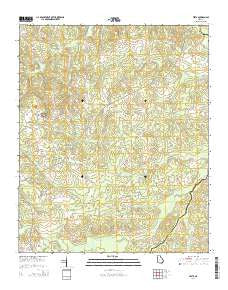 Vesta Georgia Current topographic map, 1:24000 scale, 7.5 X 7.5 Minute, Year 2014