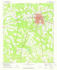Vidalia Georgia Historical topographic map, 1:24000 scale, 7.5 X 7.5 Minute, Year 1970