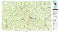 Vidalia Georgia Historical topographic map, 1:100000 scale, 30 X 60 Minute, Year 1979