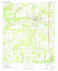 Vienna Georgia Historical topographic map, 1:24000 scale, 7.5 X 7.5 Minute, Year 1972