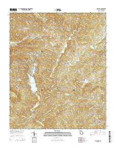 Waleska Georgia Current topographic map, 1:24000 scale, 7.5 X 7.5 Minute, Year 2014