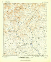 Walhalla Georgia Historical topographic map, 1:125000 scale, 30 X 30 Minute, Year 1892