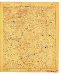 Walhalla Georgia Historical topographic map, 1:125000 scale, 30 X 30 Minute, Year 1892