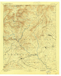 Walhalla Georgia Historical topographic map, 1:125000 scale, 30 X 30 Minute, Year 1892